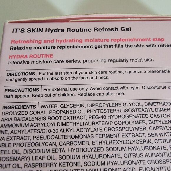 Korea It's Skin Hydra Routine Refresh Gel Hydrating 50ML NIB - Picture 7 of 14